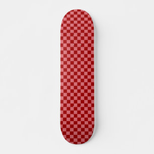 Candy Röd och Candy Rosa Rutigt Mini Skateboard Bräda 18,5 Cm