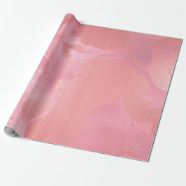 Candy Rosa ros Molten Marble Glass Abstrakt Presentpapper