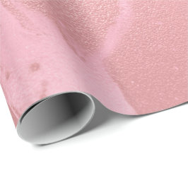 Candy Rosa ros Molten Marble Glass Abstrakt Presentpapper