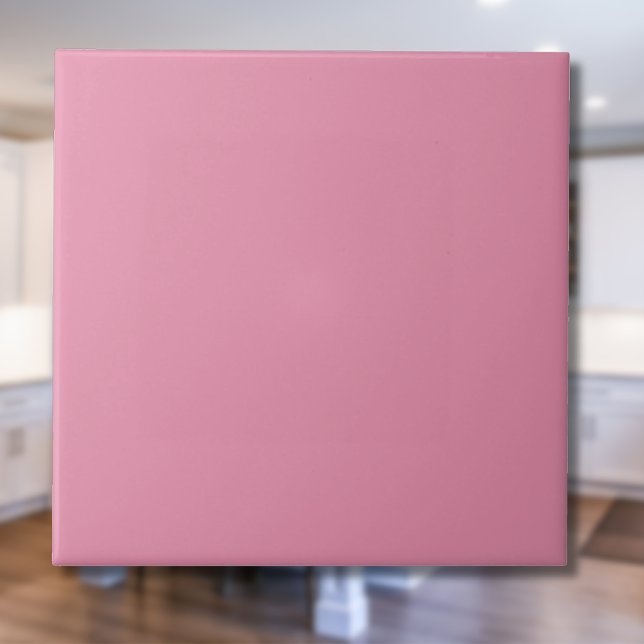 Candy Rosa Solid Färg | Klassisk Elegant Kakelplatta (Skapare uppladdad)