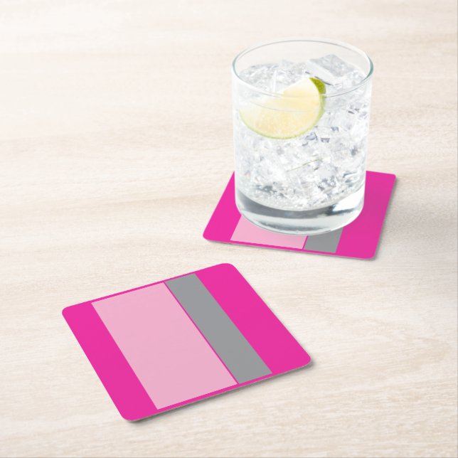 Candy Rosa  Underlägg Papper Kvadrat (Insitu)