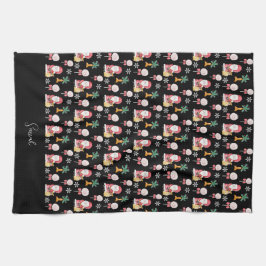 Candy Santa-illustration Kökshandduk