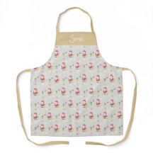 Candy Santa Mönster Watercolor Monogram