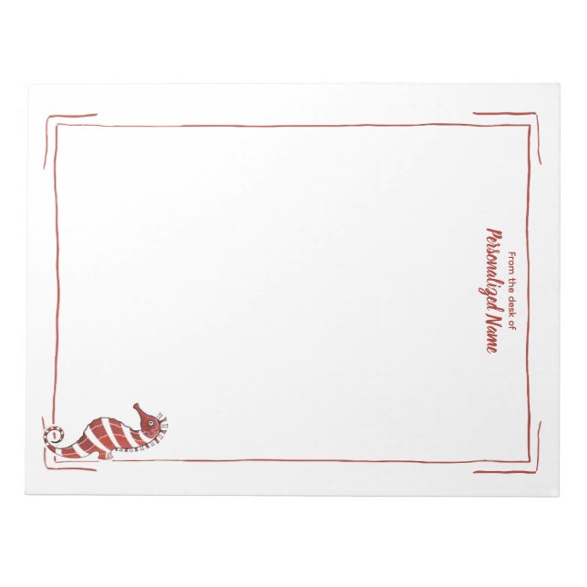 Candy Seahorse Unabled Anteckningsblock (Framsida)