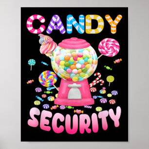 Candy-security Candyland Costume Kids Tonåringars Poster