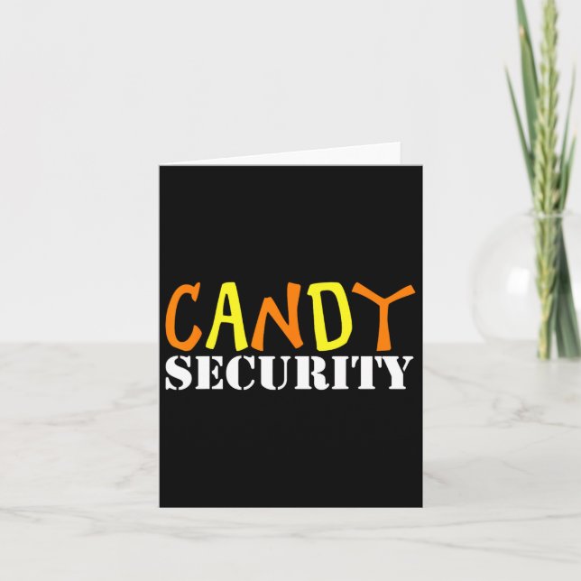 Candy Security Easy Halloween Costume for Lazy Adu Kort (Framsida)