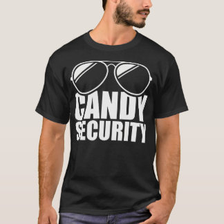 Candy Security Funny Easy Halloween Costume Vuxen T Shirt