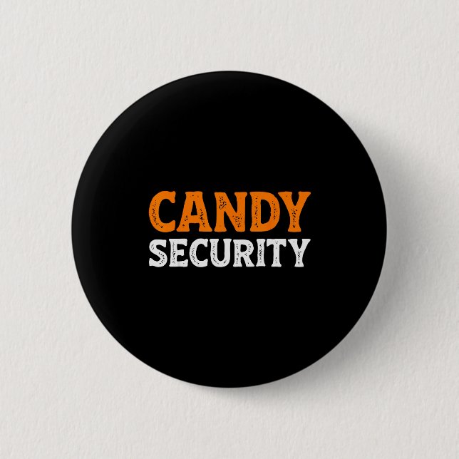 Candy Security Funny Easy Lazy Halloween Dad Mom P Knapp (Framsida)