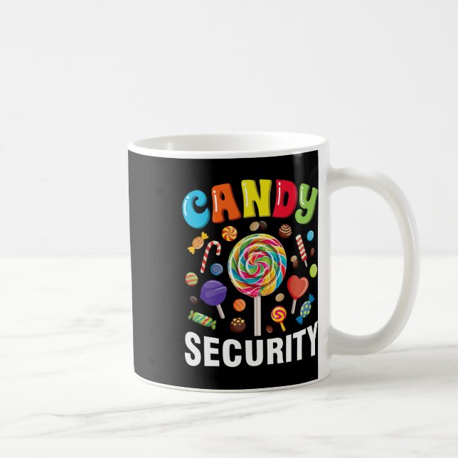 Candy Security Funny Halloween Costume Kaffemugg (Höger)