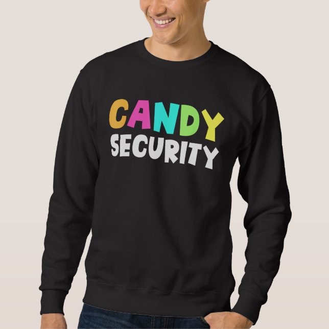 Candy Security Halloween Costume 1 Lång Ärmad Tröja (Framsida)