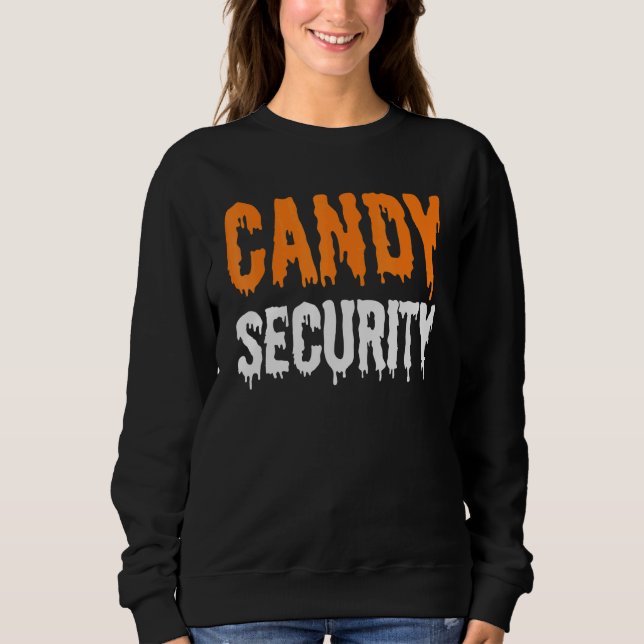 Candy Security Mamma Pappa Parent Halloween 1 T Shirt (Framsida)