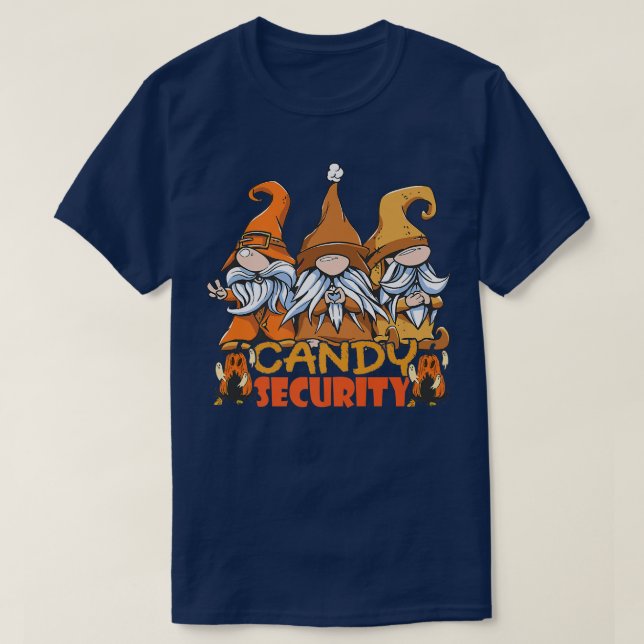 Candy Security Pumpkin Cat Helloween 83 T Shirt (Design framsida)