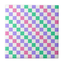 Candy shop diagonal checkerboard pattern kakelplatta