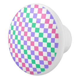 Candy shop diagonal checkerboard pattern knopp