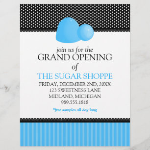 Candy Shop Grand Open Notice Flyers