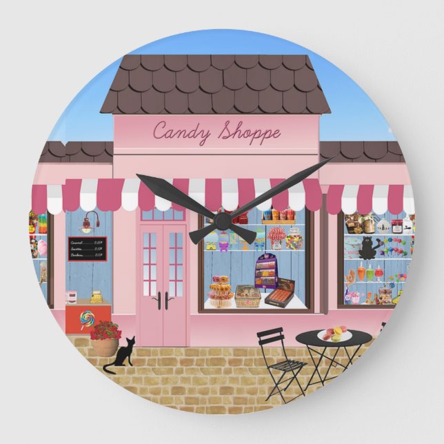 Candy Shop Stor Klocka (Framsida)