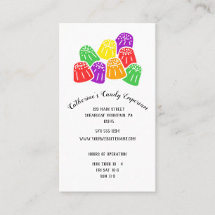 Candy Shop Store Gumdrops Info och Timmar Visitkort