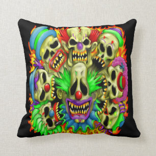 Candy Skull Clowns Kudde
