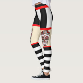 Candy Skull Leggings Kort Effect