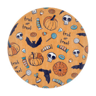 Candy Skull Pumpkin Fladdermus Seamless Mönster.