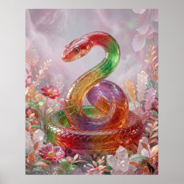 Candy Snake Kristallspiral Poster
