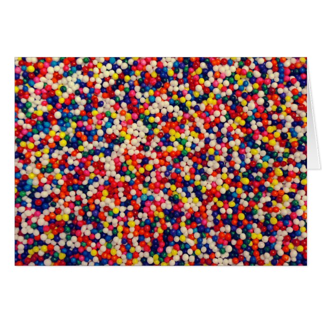 Candy Sprinkles Hälsningskort (Framsidan Horizontal)