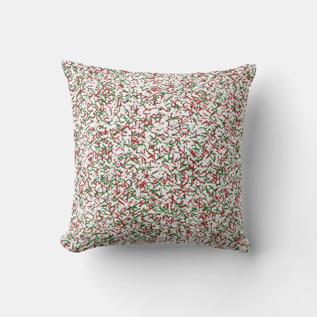 Candy Sprinkles med Polka dots Dekorativ kudde,Vit Kudde (Framsida)