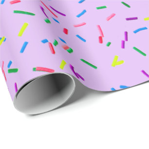 Candy Sprinkles on Lila Presentpapper