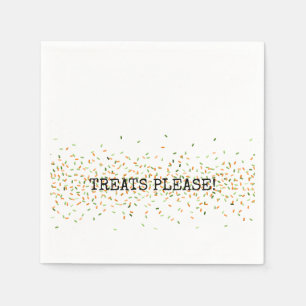 Candy Sprinkles TREATS PLEASE Halloween Kids Fall Pappersservett