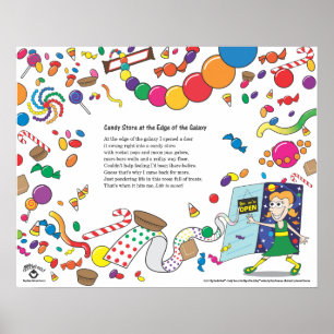 "Candy Store at the Kant of the Galaxy" Poster