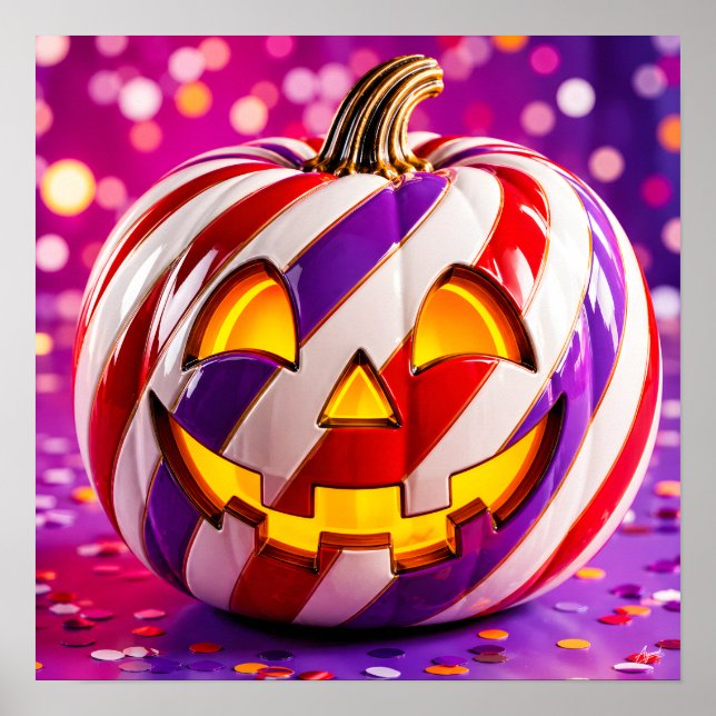 Candy Stripe Pumpkin I. Poster (Framsidan)