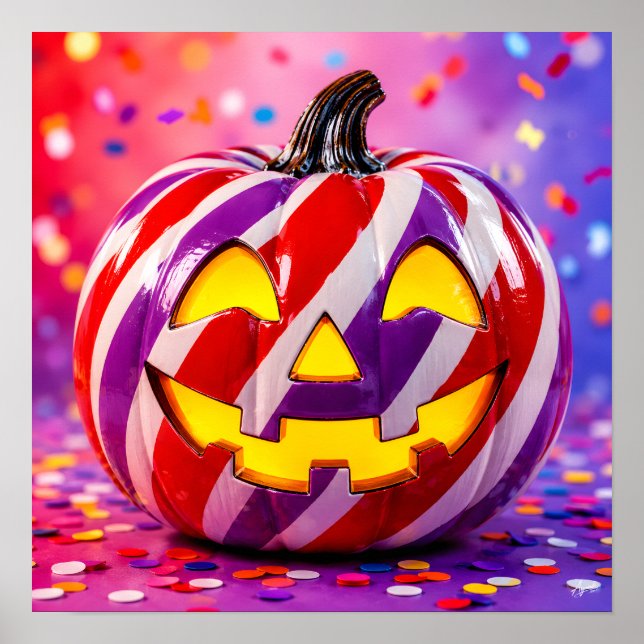 Candy Stripe Pumpkin II. Poster (Framsidan)
