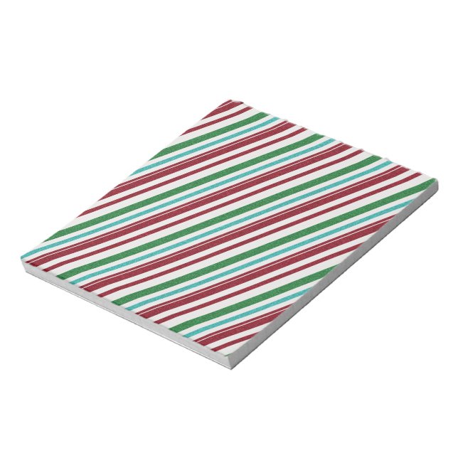 Candy Stripes Glitter Anteckningsblock (Roterad)