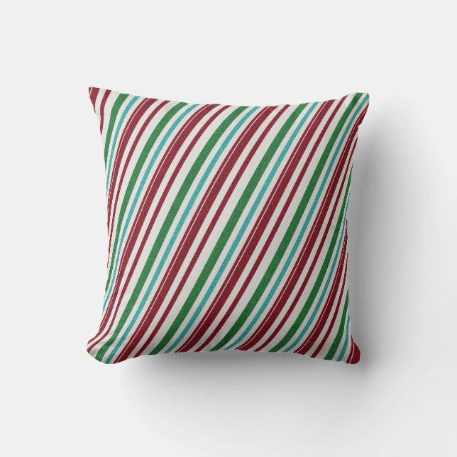 Candy Stripes Glitter Kudde (Framsida)