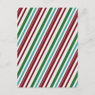 Candy Stripes Glitter Vykort