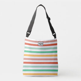 Candy Stripes Monogram-handväskor Axelväska
