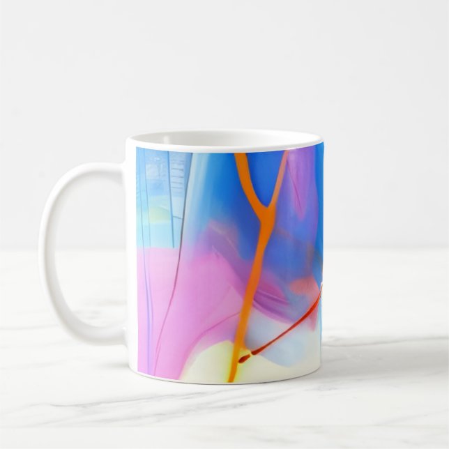 Candy Sunset Abstrakt Kaffemugg (Vänster)