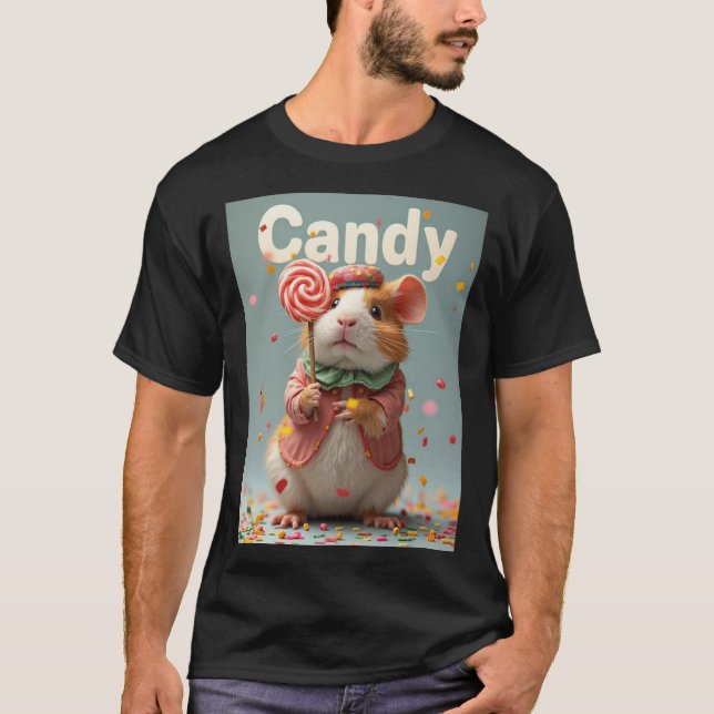 Candy – Sweet Clown Guinea Pig Halloween Tee (Framsida)