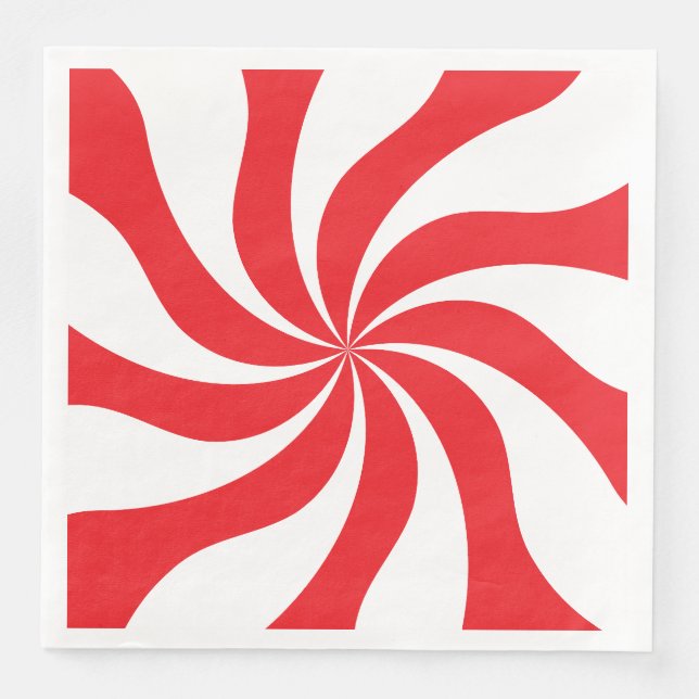 Candy Swirl Anpassade Two-Färg Pappersservett (Framsida)