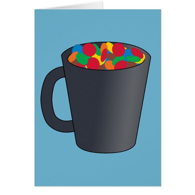 Candy Tea Hälsningskort (Framsidan)