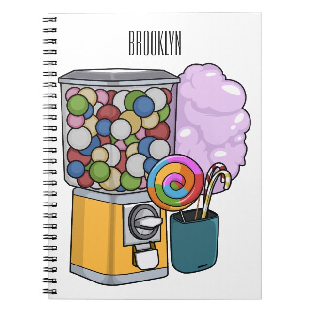 Candy tecknad illustration anteckningsbok (Framsidan)