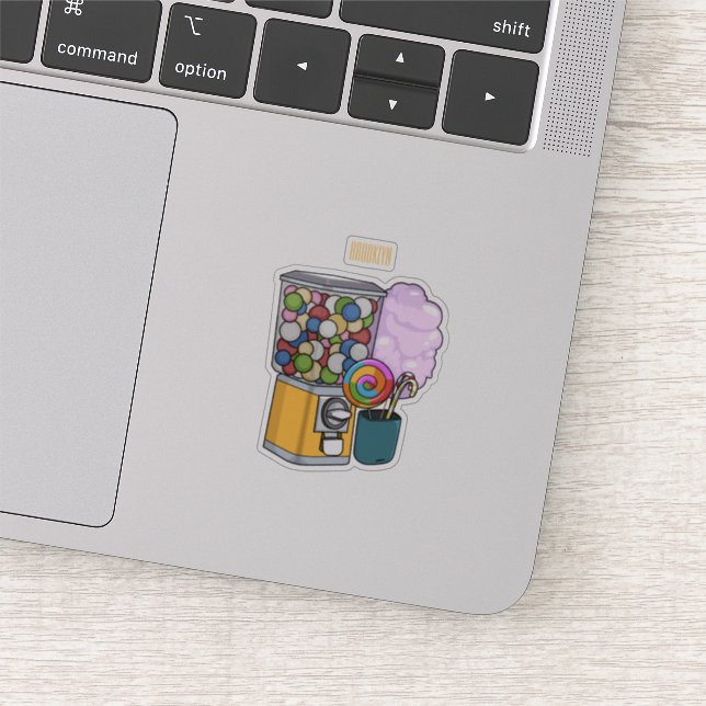 Candy tecknad illustration klistermärken (Detalj)