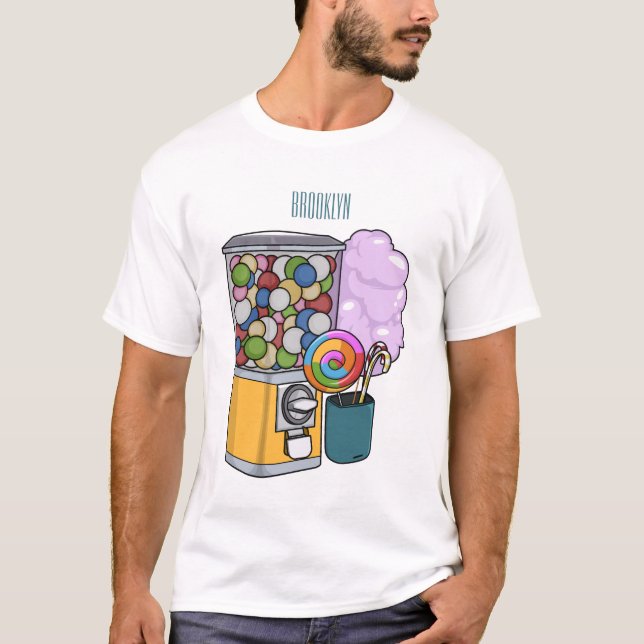 Candy tecknad illustration t shirt (Framsida)