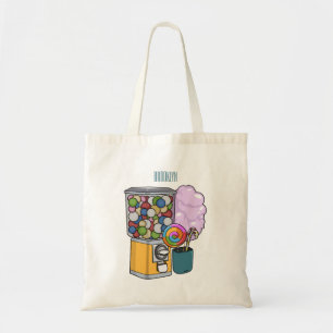 Candy tecknad illustration tygkasse