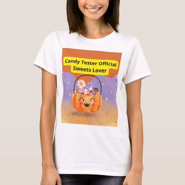 Candy Tester Official Sweets Lover T Shirt (Framsida)