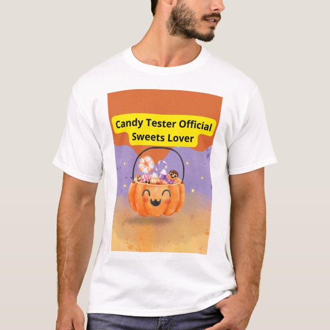 Candy Tester Official Sweets Lover T Shirt (Framsida)