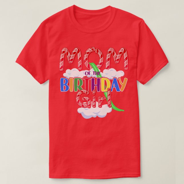 Candy Theme Mamma från Birthday Girl133 T Shirt (Design framsida)