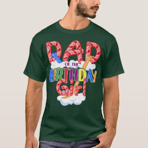 Candy Theme Pappa från Birthday Girl132 T Shirt