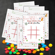 Candy Tic Tac Toe Alla Hjärtans Dag