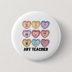 Candy Valentines day Art Teacher Hearts Painting T Knapp